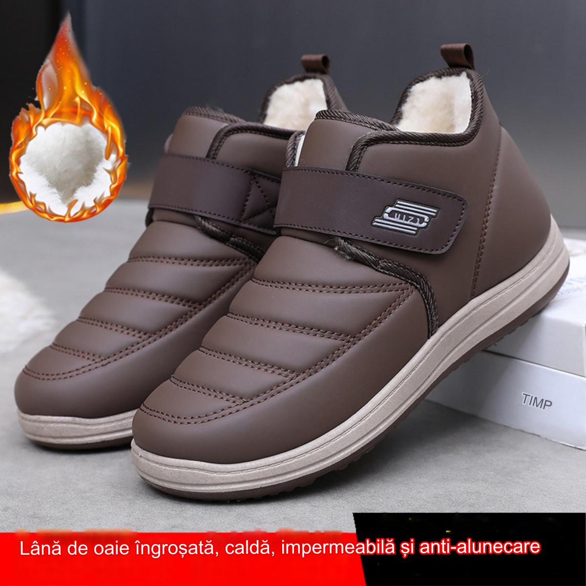 41%off【39-44】🔥Nowe zimowe buty męskie 2024 z ociepleniem, grubą skórą, wodoodporne i antypoślizgowe.3803805