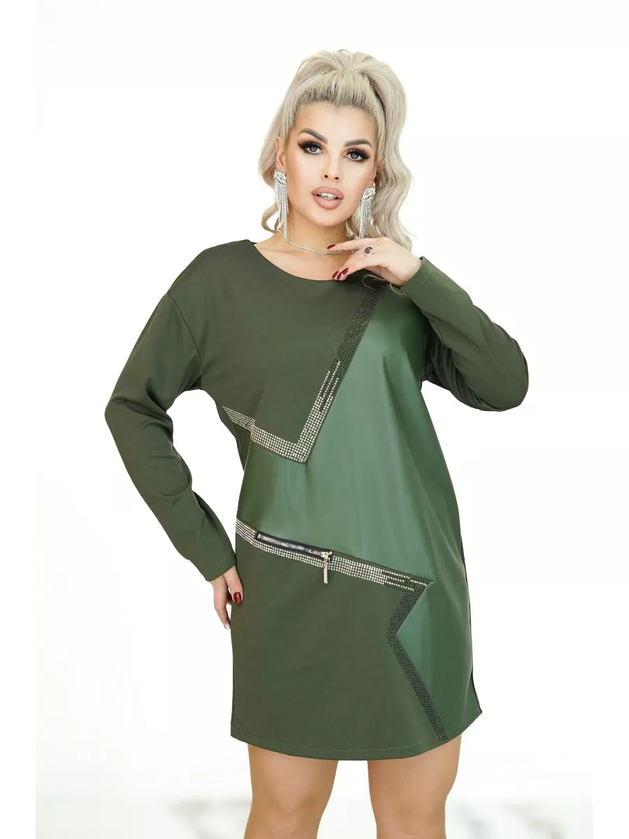 Elegancka sukienka jesienno-zimowa w stylu chic 【S-5XL】 3802849