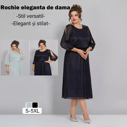 💖💖【S-5XL】🍁🍂Elegancka sukienka jesienno-zimowa w nowym stylu 3838988